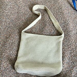 The Sak Cream Knit Shoulder Bag
